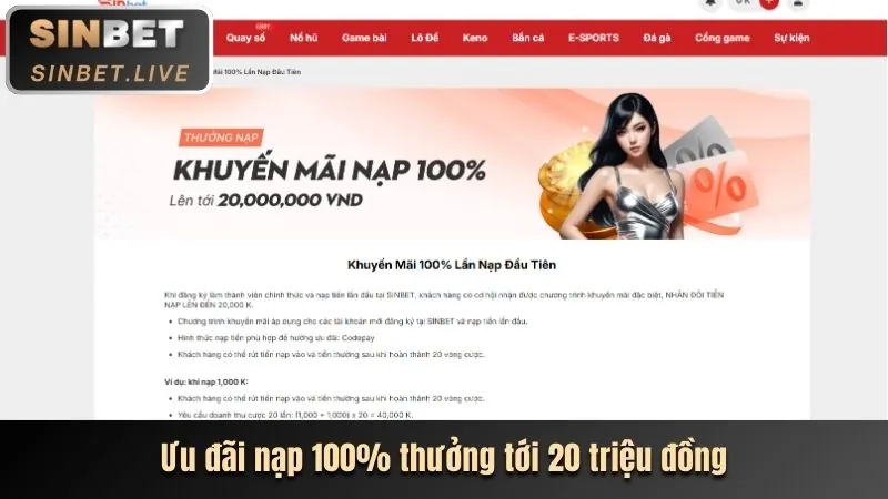 Ưu đãi chào mừng loto288
